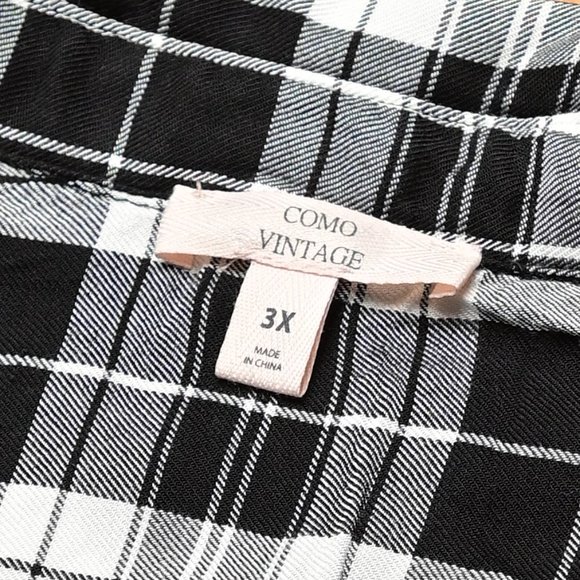 Como Vintage sleeveless plaid top - Picture 2 of 4